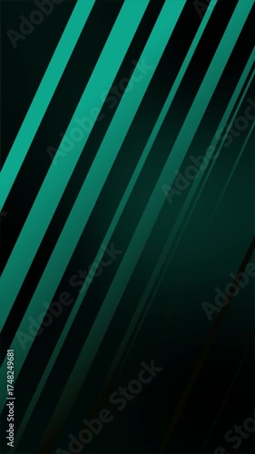 Sleek and modern abstract background featuring dynamic diagonal teal lines on a dark gradient, creating a sense of speed and technology