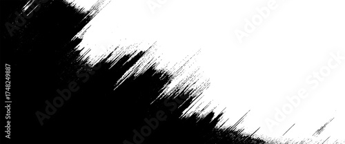 Wallpaper Mural Vector black brush art grunge texture ink print distress.	 Torontodigital.ca