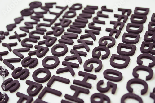 Wallpaper Mural Alphabet, lettrage en mousse EVA Torontodigital.ca