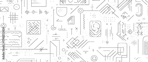 Vector old circuit diagram concept diagram background.