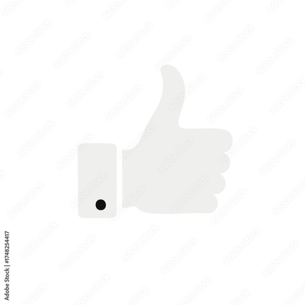 Fototapeta premium Thumbs Up Hand Gesture Symbolizing Approval, Agreement, Positive Feedback
