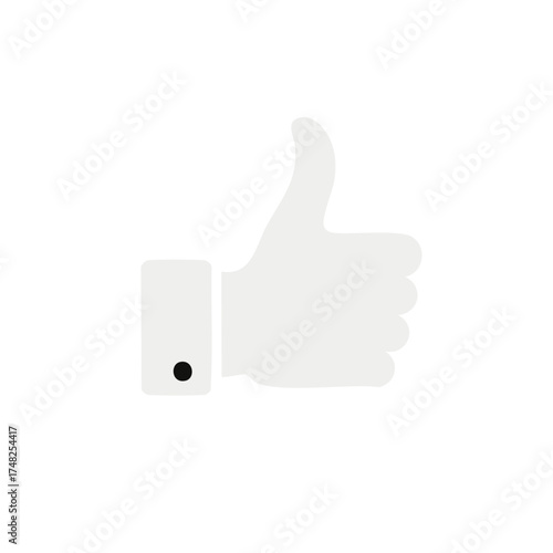 Thumbs Up Hand Gesture Symbolizing Approval, Agreement, Positive Feedback