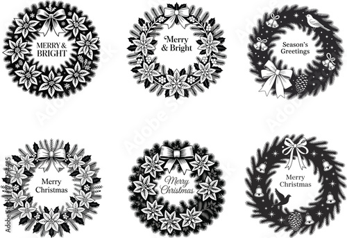 Christmas Silhouette Vector Design, Merry Christmas Silhouette Vector, Santa Claus Silhouette Vector Art, Christmas Tree Silhouette Vector, Reindeer Christmas Silhouette Vector