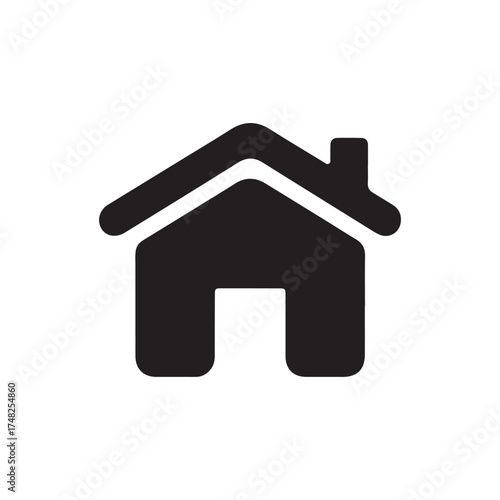 house icon isolated on white. vector illustration EPS 10