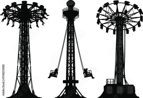 silhouette of the eiffel tower