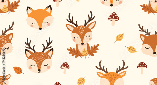 A charming collection of woodland creatures and autumn elements for festive designs.