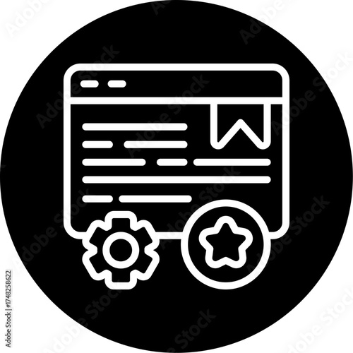 Schema Markup Vector Icon Design