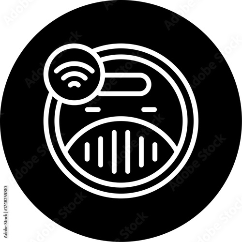 Smart Carbon Monoxide Detector Vector Icon Design