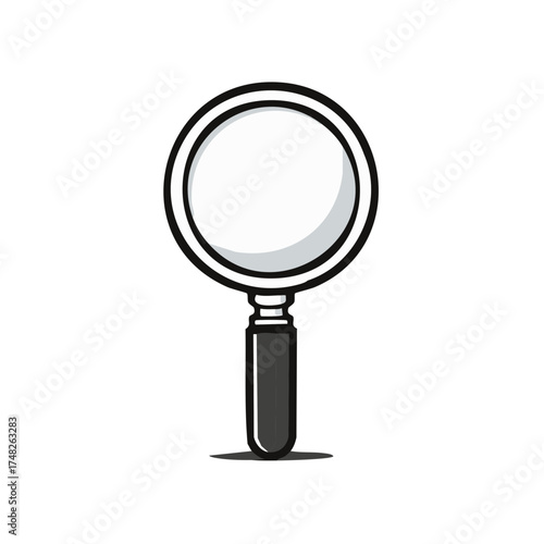 Magnifying Glass Illustration Search Investigation Discovery Tool Examination Analysis