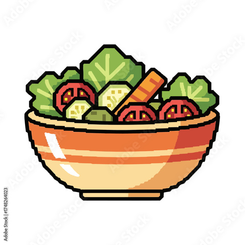 Fresh and healthy salad bowl with various vegetables and ingredients for a nutritious meal.