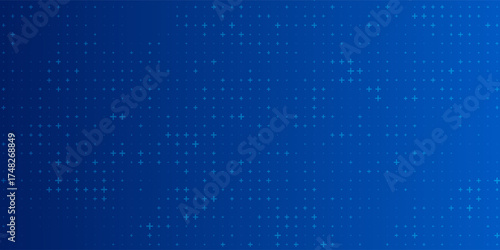 Abstract Finance Digital Business Background. Fintech Technology or Science Research Presentation Backdrop. Digital Crypto Business Vector Illustration.