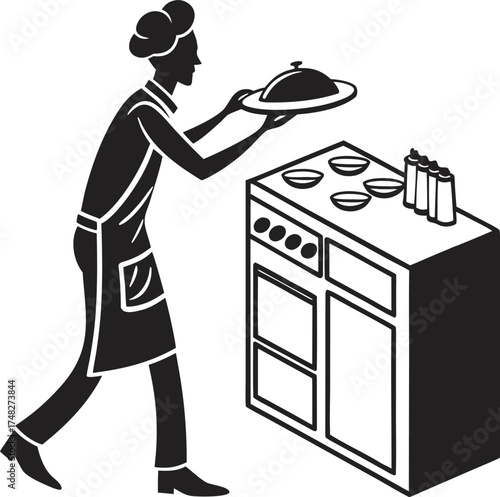 man with a pan