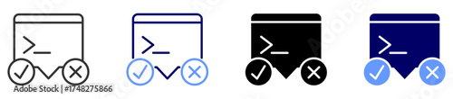 prompt tester icon set multiple style