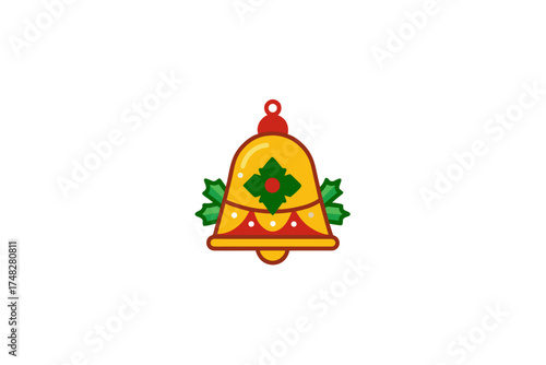 christmas bell isolated on white background
