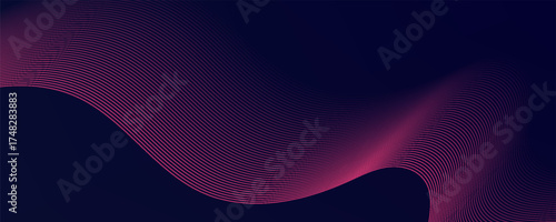 Dark blue abstract background with glowing red wave lines. futuristic background Modern concept technology. Modern Trendy design in vector EPS 10
