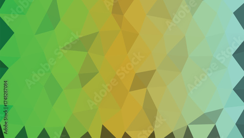 Abstract low poly geometric shapes with vibrant color gradients and clean lines