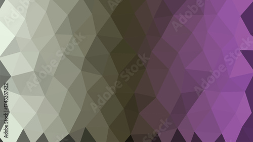 Abstract geometric low poly design with vibrant cmyk color palette and clean lines