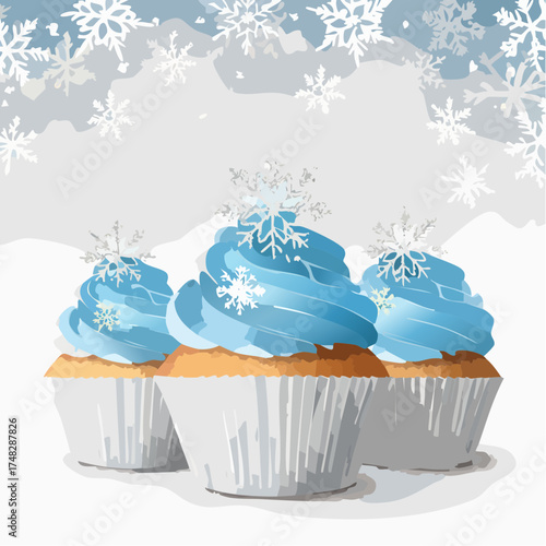 Winter Wonderland Cupcakes