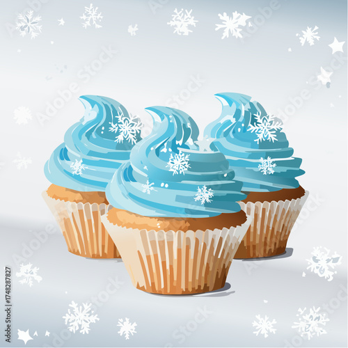 Winter Wonderland Cupcakes