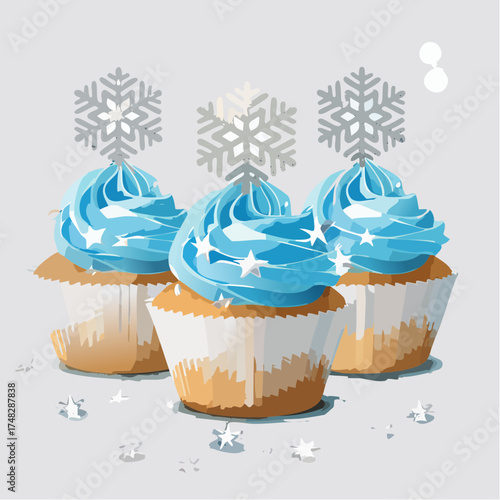 Winter Wonderland Cupcakes