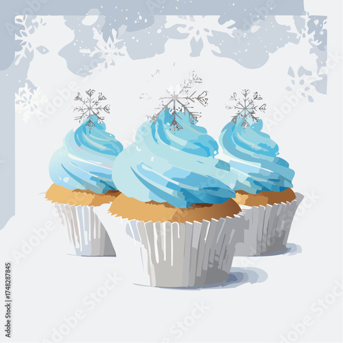Winter Wonderland Cupcakes