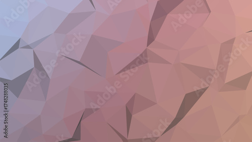 Abstract geometric low poly design with vibrant color gradients and clean lines