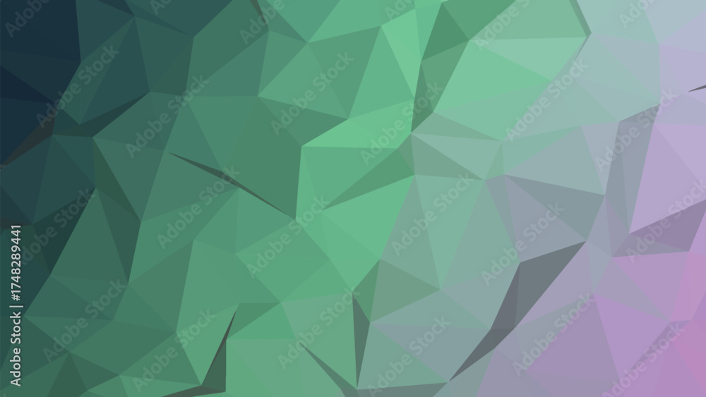 Obraz premium Abstract low poly geometric shapes with vibrant color gradients and sharp edges suitable for modern design backgrounds