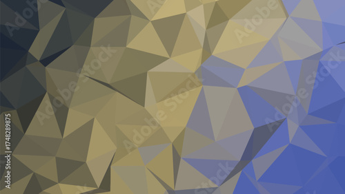 Geometric low poly abstract background with vibrant color gradients and sharp edges