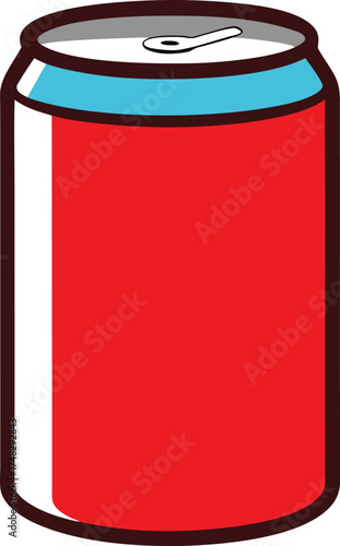 Soda can clip art on transparent background