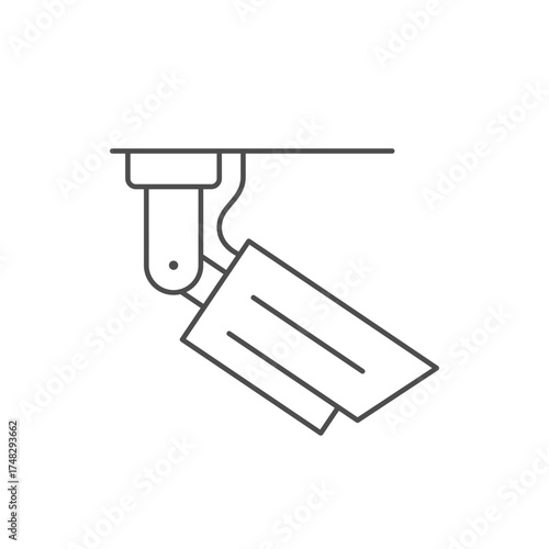 Ceiling security camera line icon