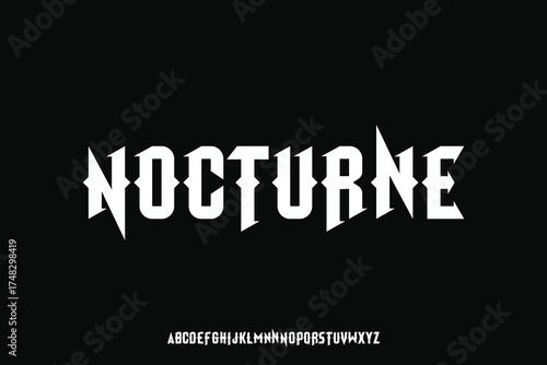 Display alphabet font vector design suitable for headline, poster, logo, magazine and many more