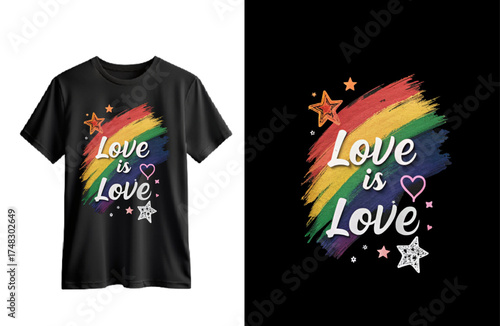 Pride Month T-shirt Design Illustration