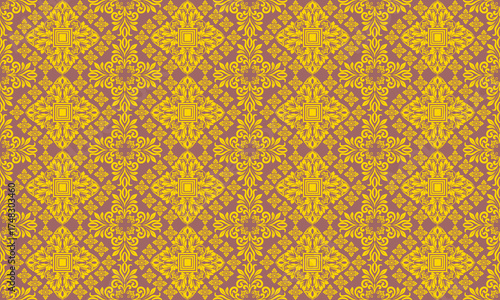 Classic Damask Seamless
Pattern - Vector Illustration for Elegant Textile
Design,Damask,Jacquard loom, Brocade, Satin weave,ethnic, geometric, textile, fabric, motif, retro, 