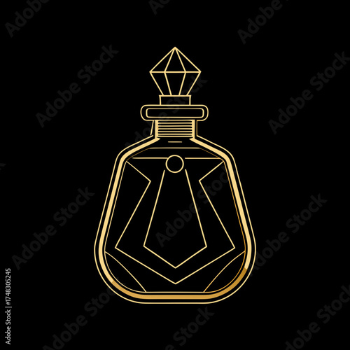 perfume bottle isolated on white