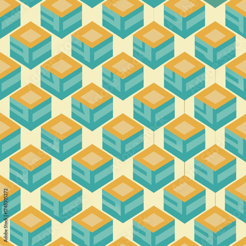 seamless geometric pattern with triangles