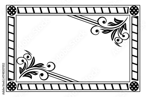 Vintage Blank Ribbon Banners Vector Silhouette – Retro Decorative Label and Scroll Design Elements