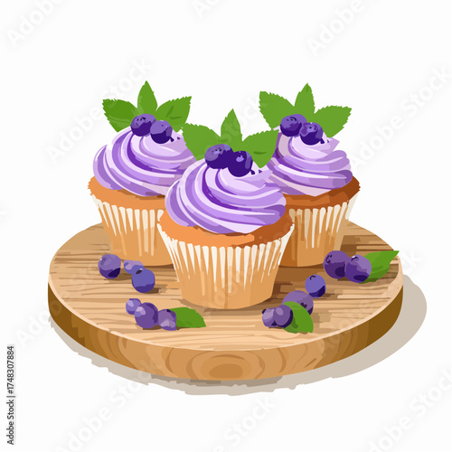 Blaubeer-Cupcakes