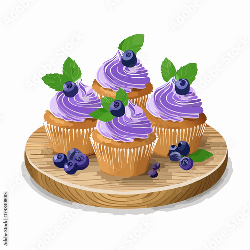 Blaubeer-Cupcakes