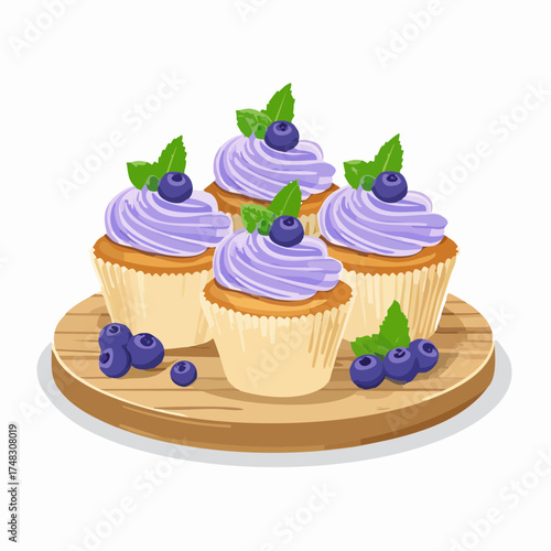 Blaubeer-Cupcakes