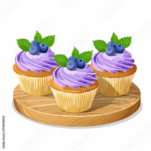Blaubeer-Cupcakes