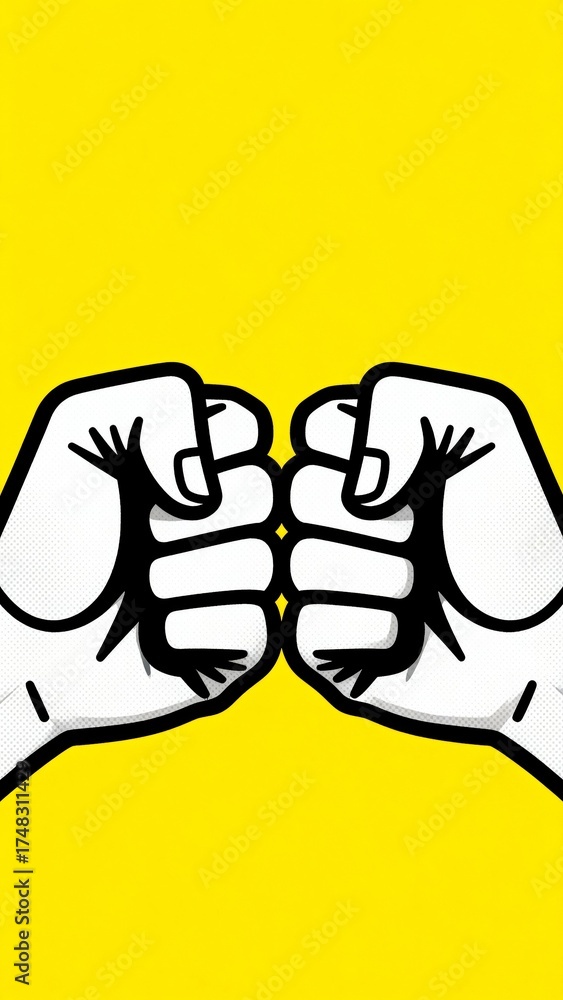 Fototapeta premium Two fists