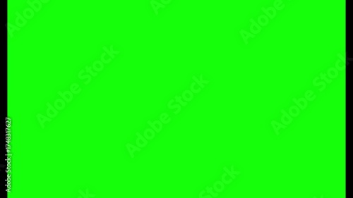 Animation of opening and closing the grate, the prison door, on a green screen chromakey. 4K