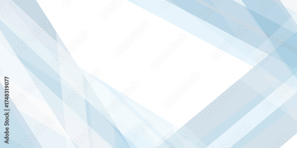 Fototapeta premium Modern white and blue abstract banner background vector with copy space for design. abstract technology communication concept vector background. abstract color background isolated on white .