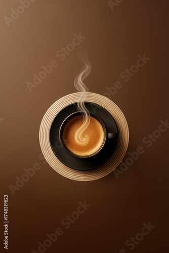 Coffee in a blank background.