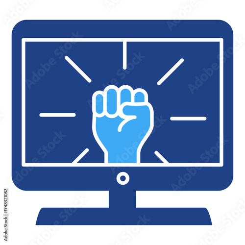Online Activism Simple Vector Icon Collection