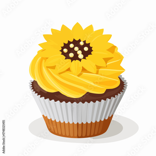 Sonnenblumen-Cupcakes