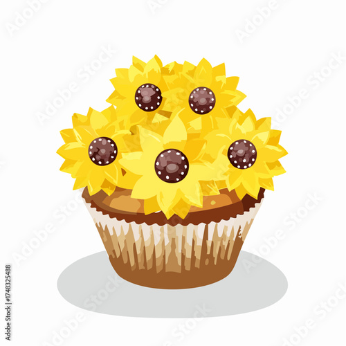 Sonnenblumen-Cupcakes