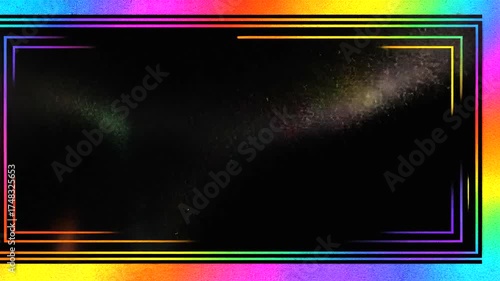 Vibrant Abstract Background with Colorful Light Trails and Textures