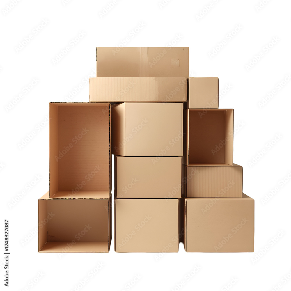 Obraz premium stack of cardboard boxes