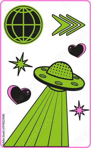 Spaceship Poster Decor